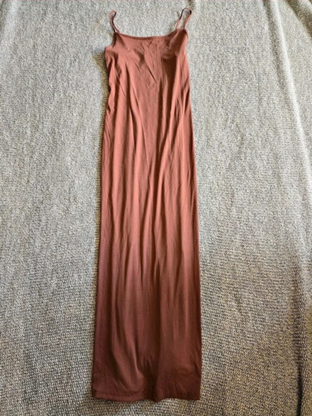Brown Maxi Slip Dress